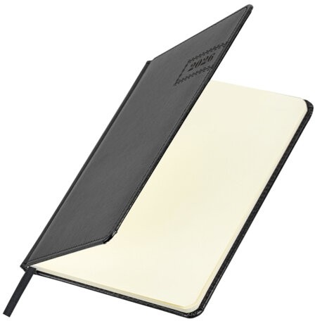 Еженедельник датированный 2026, А5, 145х215 мм, BRAUBERG "Imperial", под кожу, черный, 117175