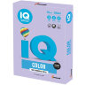 Бумага цветная IQ color А4, 80 г/м2, 500 л., тренд, бледно-лиловая, LA12