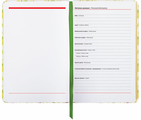 Ежедневник недатированный B6 (127х186 мм), BRAUBERG VISTA, под кожу, твердый, 136 л., "Avocado", 112112