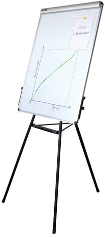 Доска-флипчарт магнитно-маркерная 70х100 см, тренога, ГАРАНТИЯ 10 ЛЕТ, BRAUBERG, 231720
