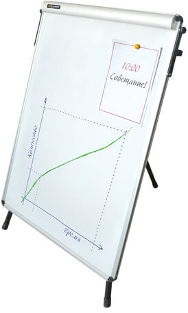 Доска-флипчарт магнитно-маркерная 70х100 см, тренога, ГАРАНТИЯ 10 ЛЕТ, BRAUBERG, 231720