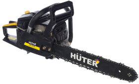 Бензопила HUTER BS-45М, 2300 Вт, 3800 об/мин, длина шины 40 см, объем двигателя 45 см3, 3,1 л.с., 70/6/4