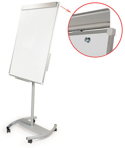 Доска-флипчарт магнитно-маркерная (70х100 см), передвижная, ГАРАНТИЯ 10 ЛЕТ, РОССИЯ, BRAUBERG Стандарт, 235527