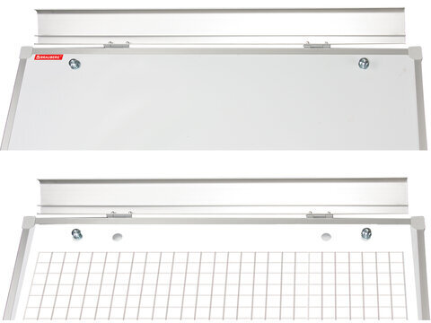 Доска-флипчарт магнитно-маркерная (70х100 см), передвижная, ГАРАНТИЯ 10 ЛЕТ, РОССИЯ, BRAUBERG Стандарт, 235527