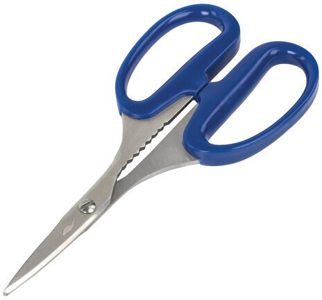 Ножницы для хобби и рукоделия ОСТРОВ СОКРОВИЩ 165 мм, 3-х сторонняя заточка, синие, 237106