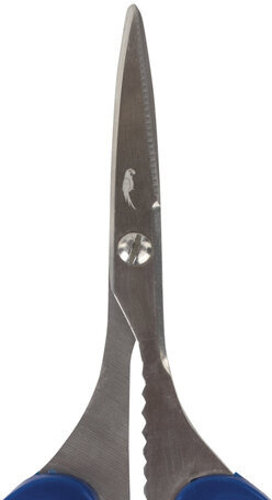 Ножницы для хобби и рукоделия ОСТРОВ СОКРОВИЩ 165 мм, 3-х сторонняя заточка, синие, 237106