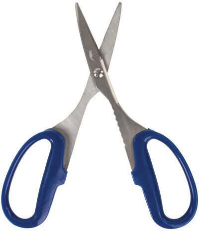 Ножницы для хобби и рукоделия ОСТРОВ СОКРОВИЩ 165 мм, 3-х сторонняя заточка, синие, 237106