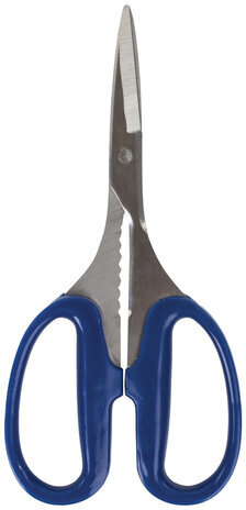 Ножницы для хобби и рукоделия ОСТРОВ СОКРОВИЩ 165 мм, 3-х сторонняя заточка, синие, 237106