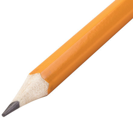 Карандаши чернографитные простые с ластиком HB, ВЫГОДНАЯ УПАКОВКА КОМПЛЕКТ 12 штук, ОФИСМАГ, 180638