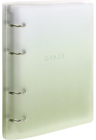 Тетрадь на кольцах А5 175х220 мм, 120 л., пластик, с разделителями, BRAUBERG, Зеленый, 404629