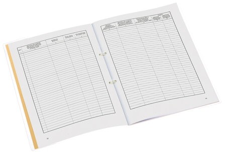 Журнал регистрации инструктажа на рабочем месте, 32 л., сшивка/пломба/обложка ПВХ, 130202