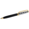 Ручка подарочная шариковая GALANT "Consul", корпус черный с серебристым, золотистые детали, пишущий узел 0,7 мм, синяя, 140963