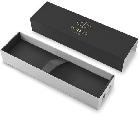 Ручка-роллер PARKER "IM Core Brushed Metal GT", корпус серебристый матовый лак, позолоченные детали, черная, 1931663