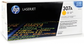 Картридж лазерный HP (CE742A) CLJ CP5225/5225N, №307A, желтый, оригинальный, ресурс 7300 страниц