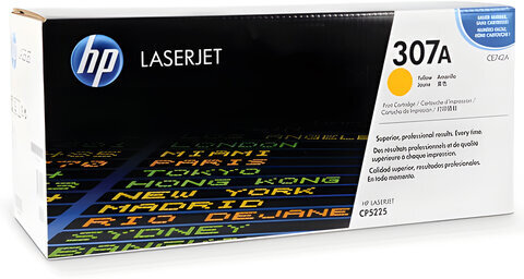 Картридж лазерный HP (CE742A) CLJ CP5225/5225N, №307A, желтый, оригинальный, ресурс 7300 страниц