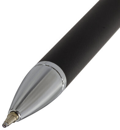 Ручка подарочная шариковая BRAUBERG "Allegro", СИНЯЯ, корпус черный с хромированными деталями, линия письма 0,5 мм, 143491