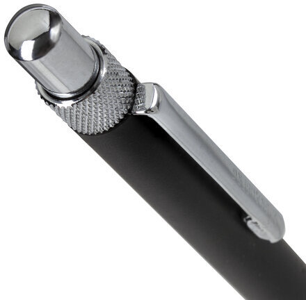 Ручка подарочная шариковая BRAUBERG "Allegro", СИНЯЯ, корпус черный с хромированными деталями, линия письма 0,5 мм, 143491