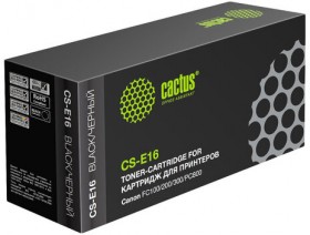 Картридж лазерный CACTUS (CS-E16) для CANON FC-108/128/PC750/880, ресурс 2000 стр.