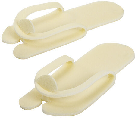 Тапочки-вьетнамки одноразовые белые, КОМПЛЕКТ 25 пар/уп., 43 размер, ЧИСТОВЬЕ, 02-779