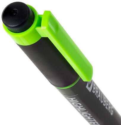 Текстовыделитель двусторонний BRAUBERG, ЖЕЛТЫЙ/ЗЕЛЕНЫЙ, линия 1-4 мм, 150841