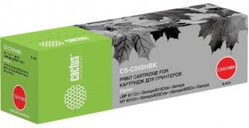 Картридж лазерный CACTUS (CS-045HBK) для CANON MF635/633/631/LBP 611/613, черный, ресурс 2800 стр., CS-C045HBK