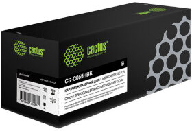 Картридж лазерный CACTUS (CS-C055HBK) для Canon LBP663Cdw/664Cx/MF746Cx/742Cd, черный, ресурс 7600 страниц
