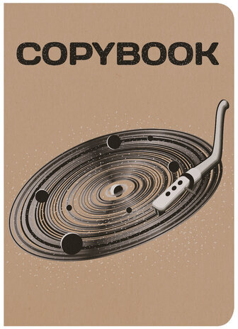 Тетрадь 60 л. в клетку обложка КРАФТ, бежевая бумага 70 г/м2, сшивка, В5 (179х250 мм), ВИНИЛ, BRAUBERG, 403808