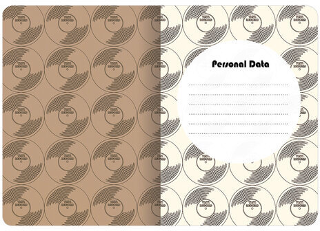 Тетрадь 60 л. в клетку обложка КРАФТ, бежевая бумага 70 г/м2, сшивка, В5 (179х250 мм), ВИНИЛ, BRAUBERG, 403808