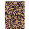 Блокнот А5 (146х206 мм), 80 л., гребень, картон, жесткая подложка, клетка, BRAUBERG, "Leopard", 114383