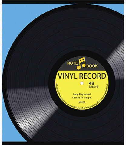 Тетрадь А5, 96 л., ПЗБМ, скоба, клетка, ламинация, выборочный лак, флуоресцент, "Винил" (5 видов), 027217