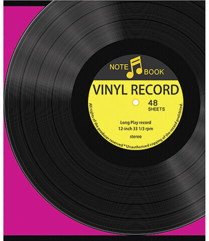 Тетрадь А5, 96 л., ПЗБМ, скоба, клетка, ламинация, выборочный лак, флуоресцент, "Винил" (5 видов), 027217