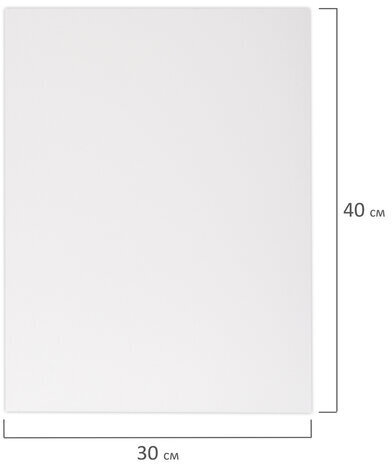 Холст 3D на подрамнике BRAUBERG ART CLASSIC 30х40см, 440г/м, грунт, 100% хлопок мелкое зерно, 191663