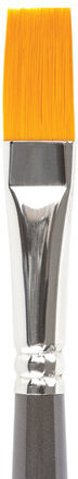 Кисть художественная проф. BRAUBERG ART CLASSIC, синтетика жесткая, плоская, № 12, длинная ручка, 200668