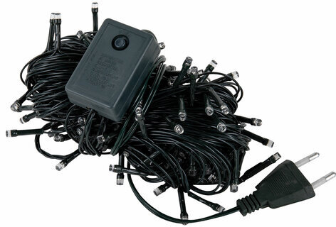 Электрогирлянда-нить комнатная "Стандарт" 20 м, 200 LED, мультицветная, 220 V, контроллер, ЗОЛОТАЯ СКАЗКА, 591358