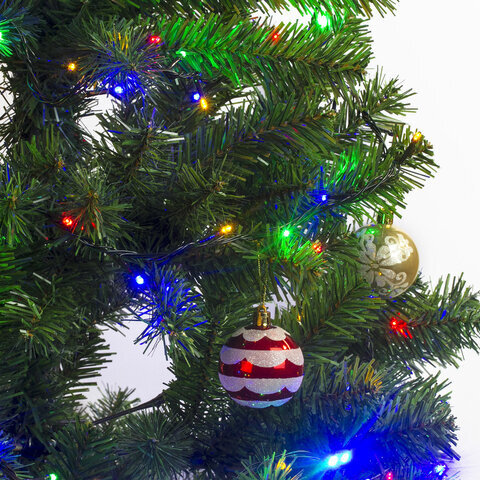 Электрогирлянда-нить комнатная "Стандарт" 20 м, 200 LED, мультицветная, 220 V, контроллер, ЗОЛОТАЯ СКАЗКА, 591358