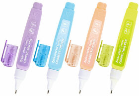Ручка-корректор в пастельном корпусе BRAUBERG PASTEL, 9 мл, металлический наконечник, ассорти, 271251