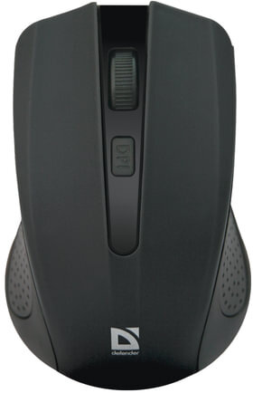 Мышь беспроводная DEFENDER Accura MM-935, 3 кнопки + 1 колесо-кнопка, оптическая, черная, 52935