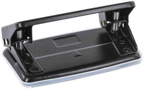 Дырокол металлический STAFF "EVERYDAY,", до 10 листов, без линейки, черный, 224647