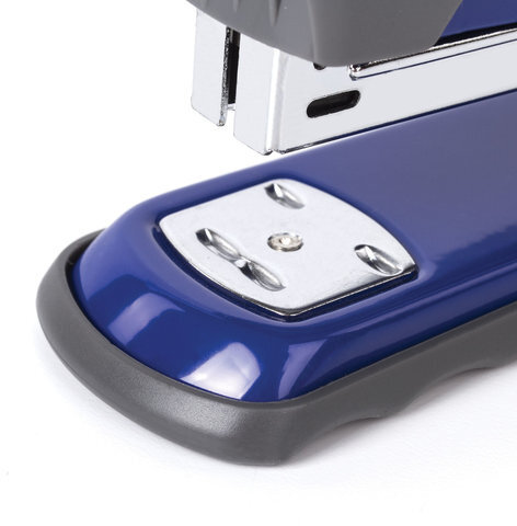 Степлер №24/6, 26/6 металлический BRAUBERG "Universal+", до 25 листов, синий, 227780