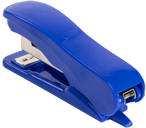 Степлер №10 STAFF "EVERYDAY", до 12 листов, с антистеплером, синий, 228736