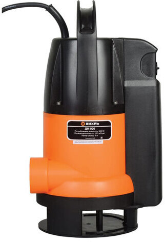 Дренажный насос для грязной воды ВИХРЬ ДН-900, 900 Вт, 258 л/мин, погружной, 68/2/3
