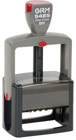 Датер самонаборный 6 строк + дата, оттиск 69х49 мм синий, GRM 5485 BANK HUMMER, КАССА В КОМПЛЕКТЕ, 112000121