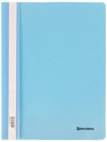 Скоросшиватель пластиковый BRAUBERG "Pastel" А4, 130/180 мкм, аквамарин, 270455