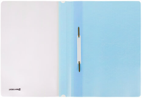 Скоросшиватель пластиковый BRAUBERG "Pastel" А4, 130/180 мкм, аквамарин, 270455