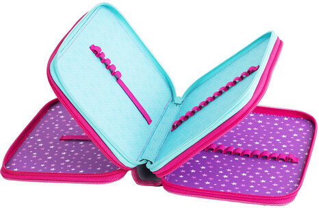 Пенал BRAUBERG, 3 отделения, полиэстер, 21х14 см, "Reach for the stars", 270728