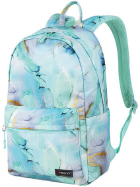 Рюкзак HEIKKI DREAM (ХЕЙКИ) универсальный с карманом для ноутбука, эргоном., Mint marble, 42х26х14 см, 272526