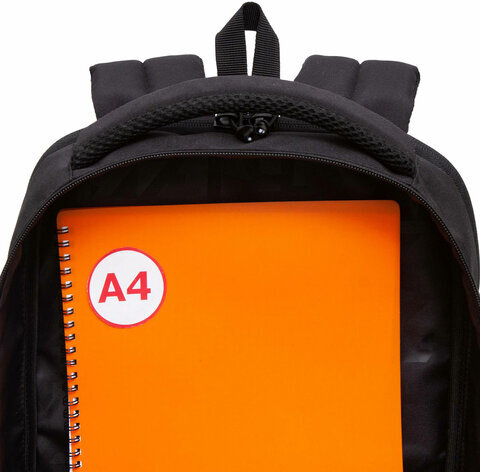 Рюкзак GRIZZLY школьный, анатомическая спинка, 2 отделения, для мальчиков, SCULL, 41,5х29х18 см, RU-434-2/2