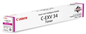 Тонер CANON (C-EXV34M) iR C9060/C9065/C9070, пурпурный, оригинальный, ресурс 16000 страниц, 3784B002