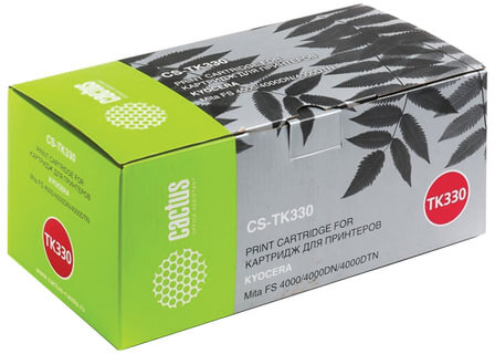 Тонер-картридж CACTUS (CS-TK330) для KYOCERA FS-4000D, ресурс 20000 стр.