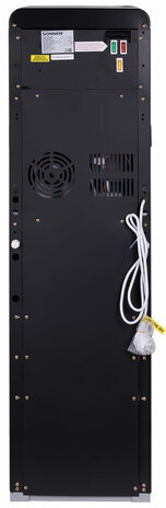 Кулер для воды SONNEN FSE-02WB, напольный, нагрев/охлаждение, НИЖНЯЯ ЗАГРУЗКА, 2 крана, черный, 456169